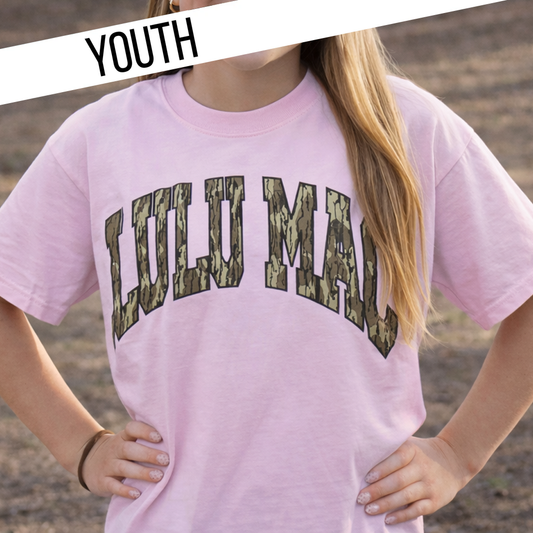 KD-MO-1000 Mossy Oak Bottomland Blossom Youth Comfort Colors Mossy Oak Tee