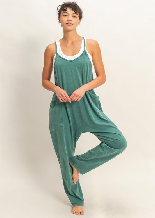 RUTHIE JUMPSUIT - DARK TEAL