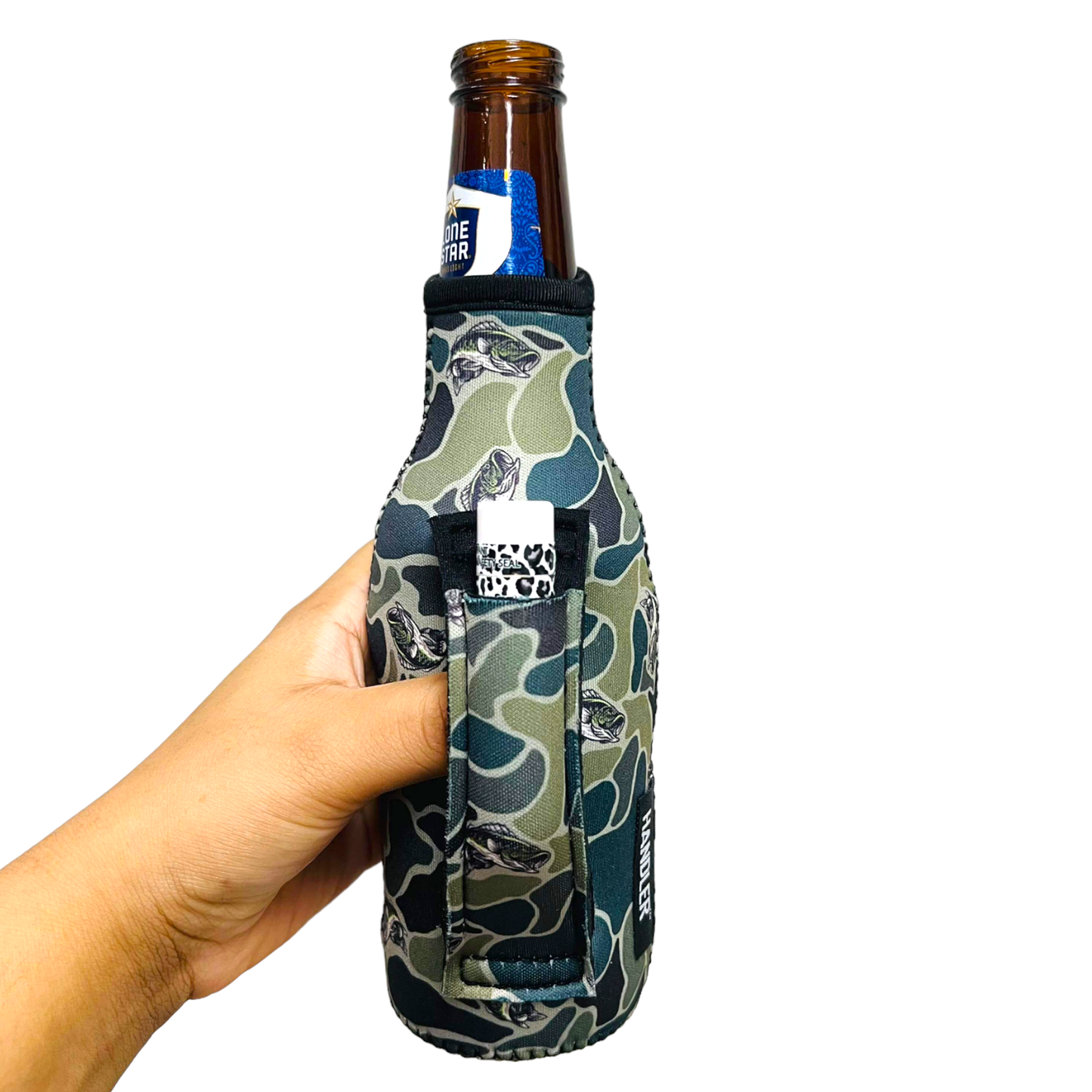 Fish Camo 12oz Bottleneck Handler™