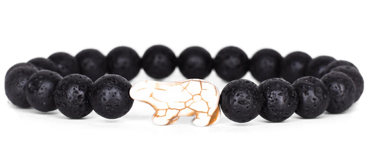 VENTURE BRACELET-LAVA STONE