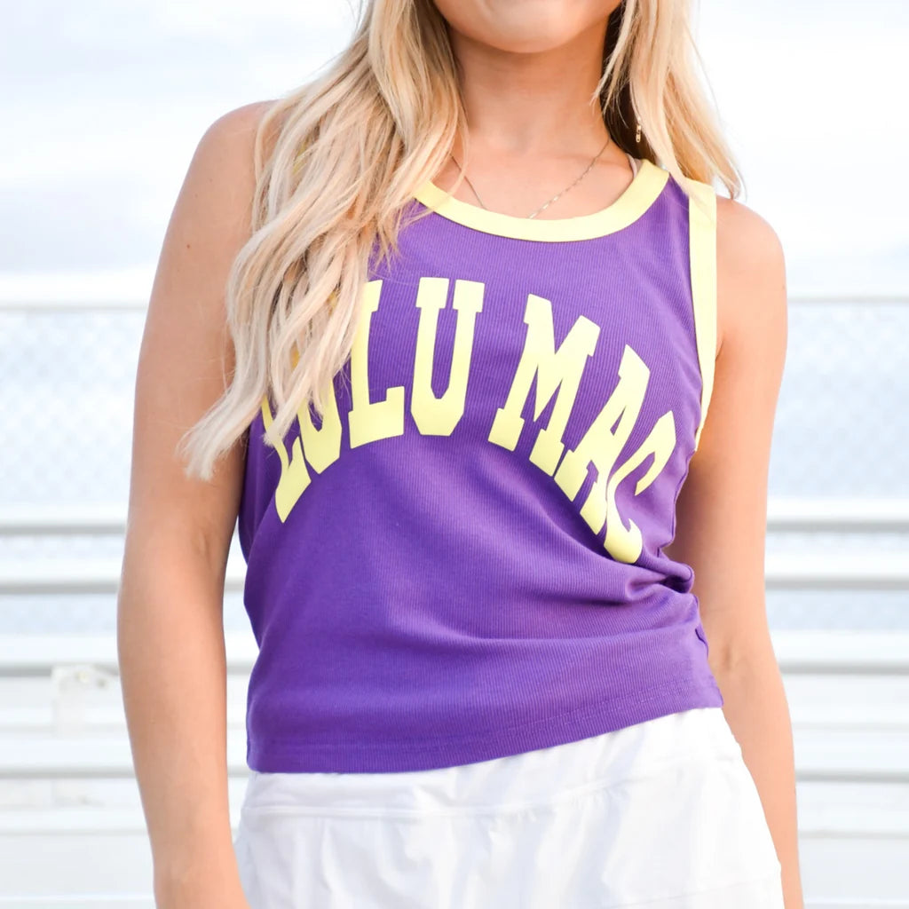 TANK - DARK PURPLE/YELLOW