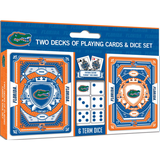 Florida Gators - 2-Pack Playing Cards & Dice Set