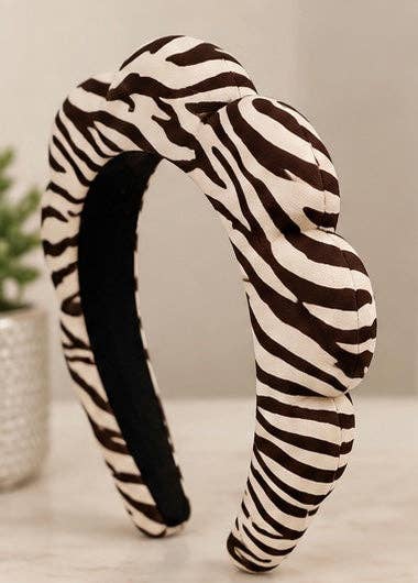 Zebra Stripe “Get Ready With Me” Skincare Headband