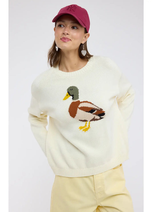 DUCK SWEATER - CREAM