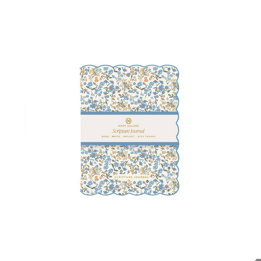 Journal Scripture Petal Charm-Blue
