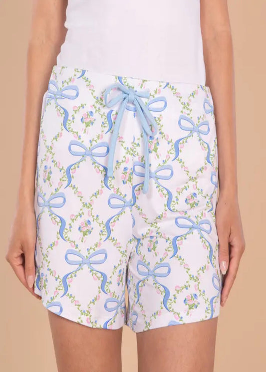 Bows & Blossoms Pajama Shorts