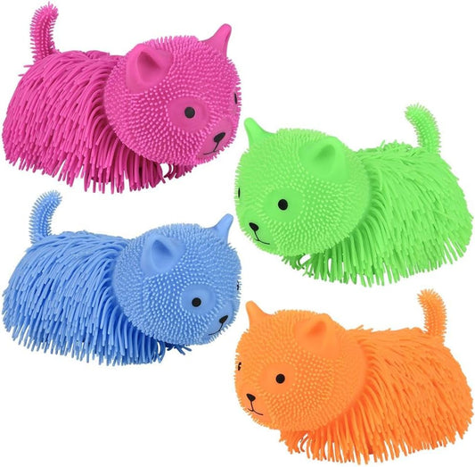 COLORFUL SHAGGY CAT SQUISHY