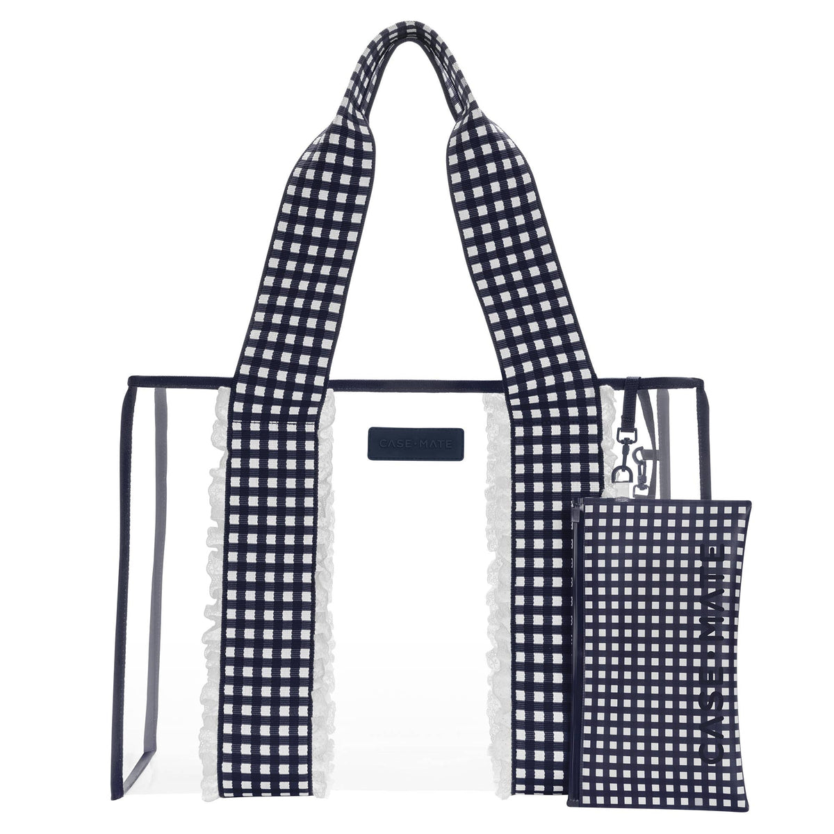 Case-Mate Navy Gingham Jelly Tote Bag (Classic)