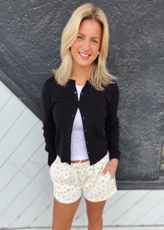 LIZZIE CARDIGAN - BLACK
