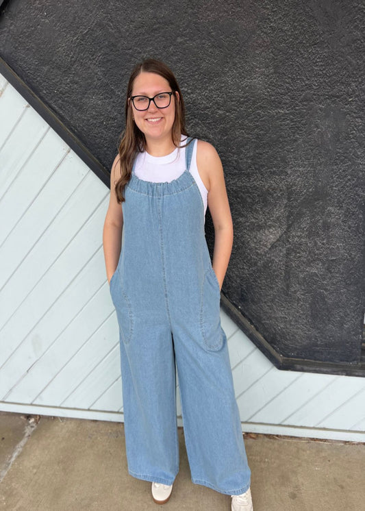 MASIE JUMPSUIT - LIGHT BLUE