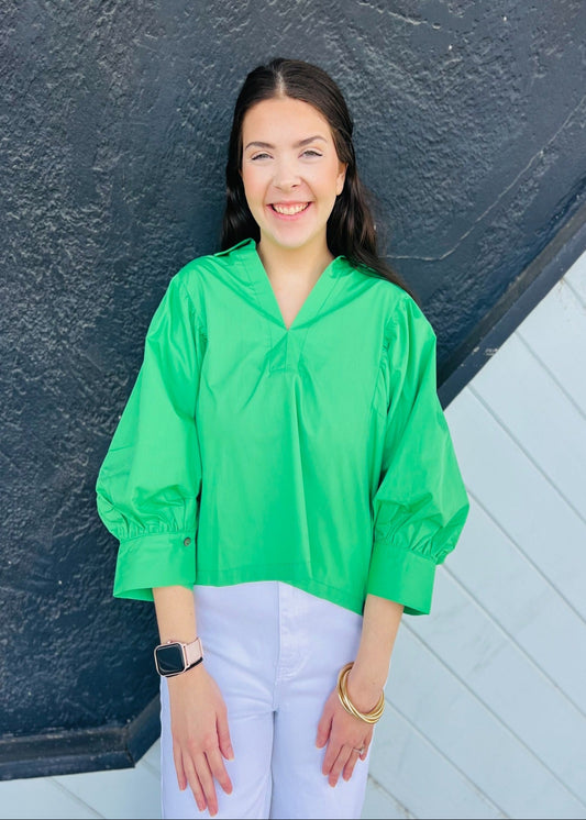 LILLY TOP - GREEN