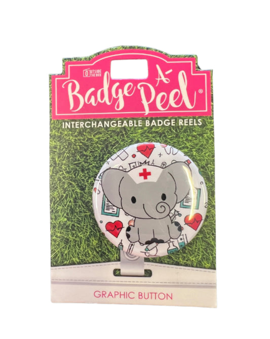 PRINTED BUTTON-ELEPHANT NUR
