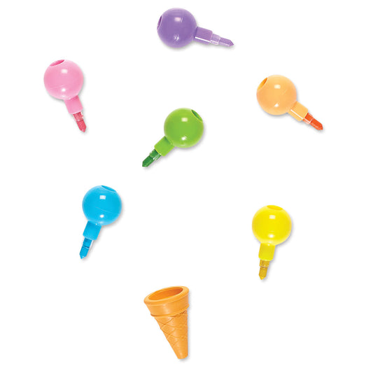 RAINBOW SCOOPS CRAYON STACK