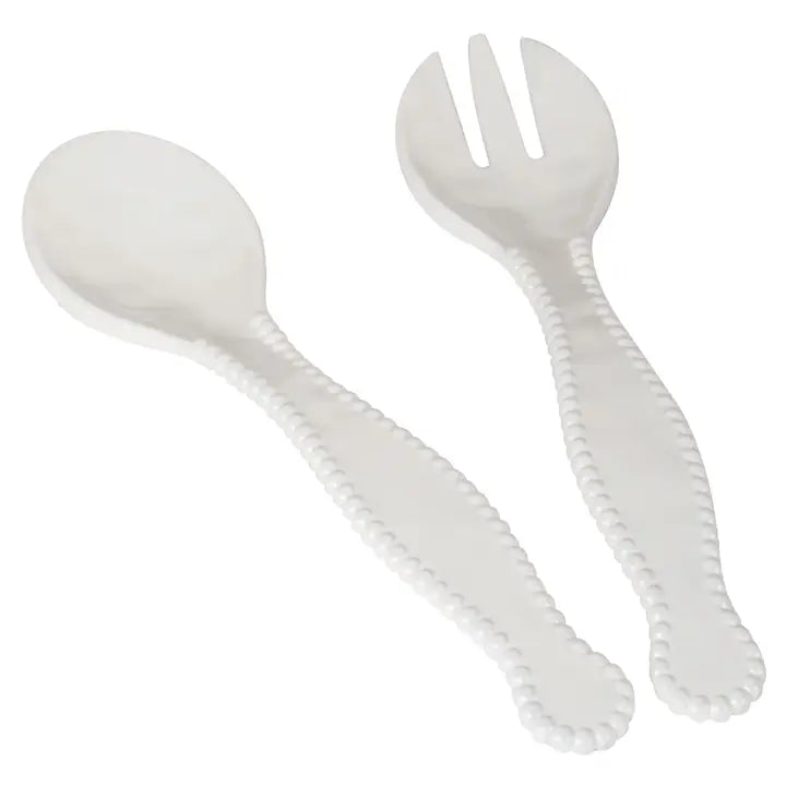 PERLETTE CREAM 2 PC SALAD SERVERS