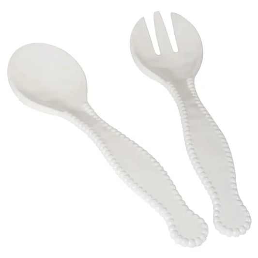 PERLETTE CREAM 2 PC SALAD SERVERS
