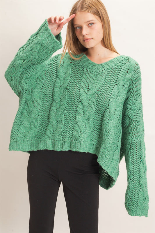 BAILEY SWEATER - GREEN
