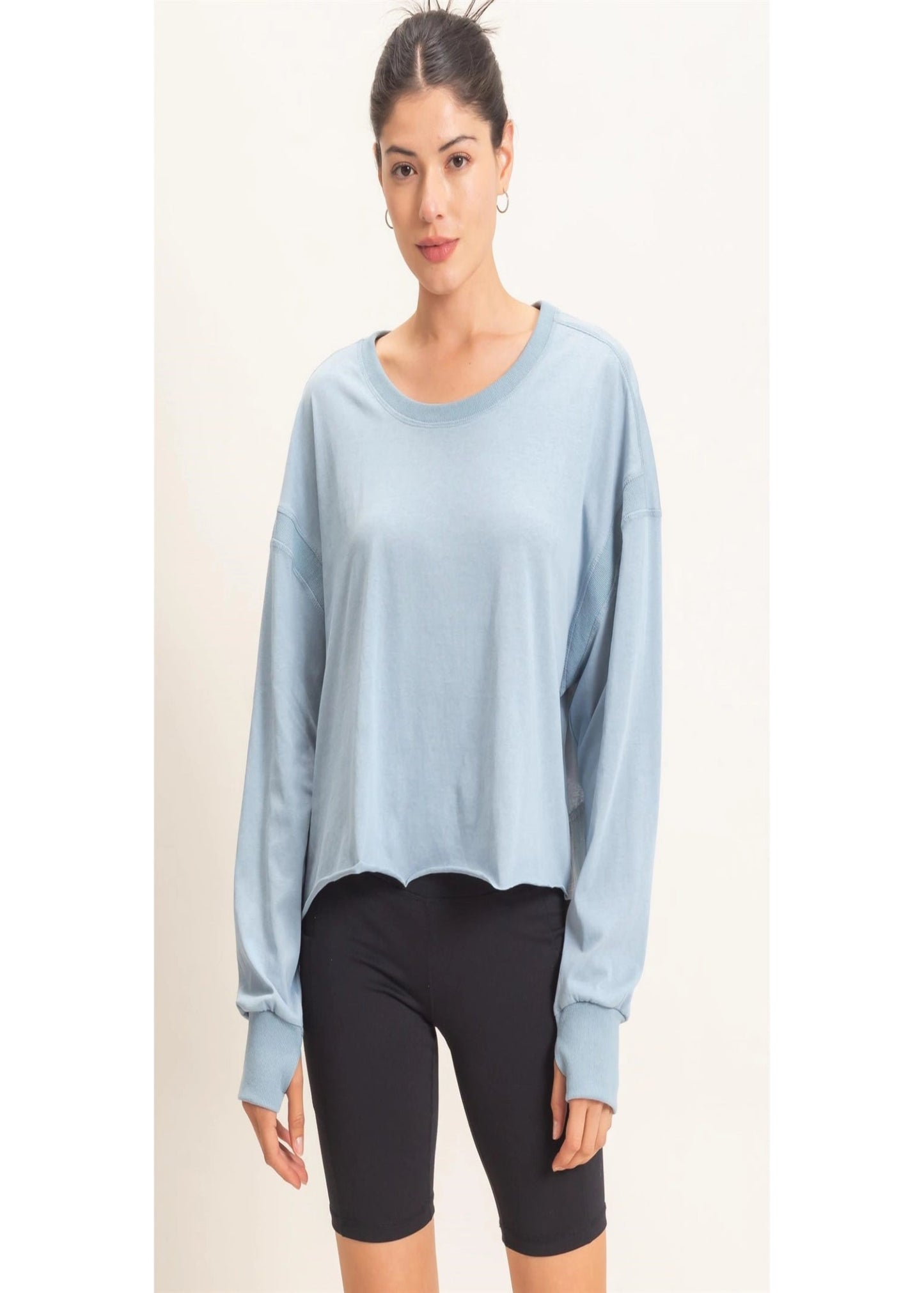 EVELYN TOP - LIGHT BLUE