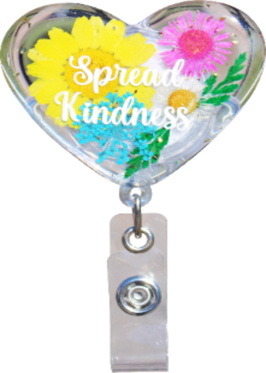 Glitterific Badge Reel Spread Kindness