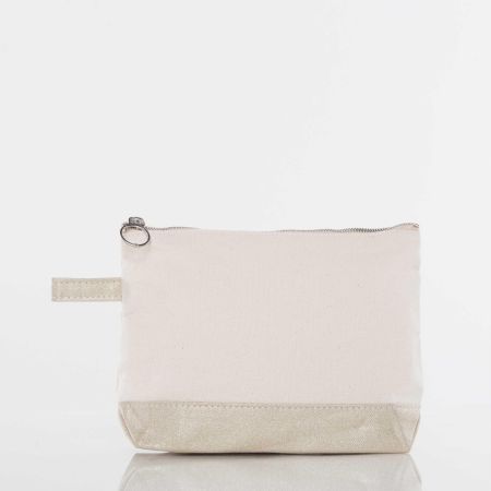 Metallics Makeup Bag-Gold