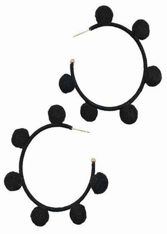 Pom Pom Hoops