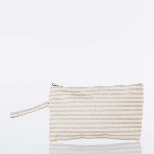 Stripes Clutch-Gold Stripes