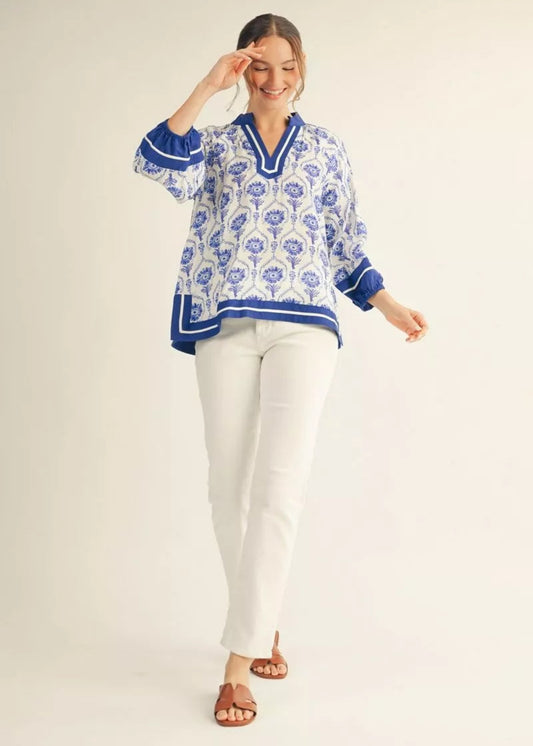 JOSEY TOP - ROYAL