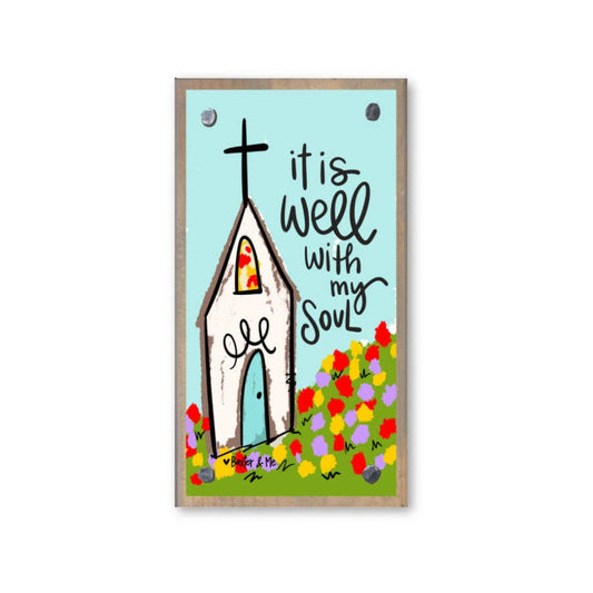 It is Well Church Driftwood Happy Block