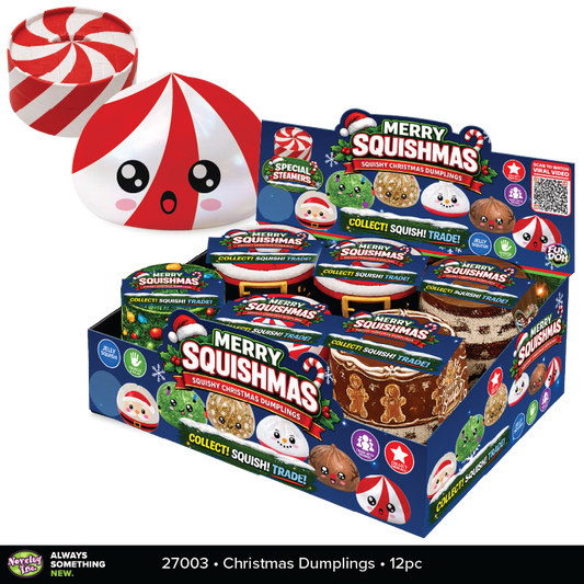 Fun Doh Christmas Dumpling Squishy Toy Holiday