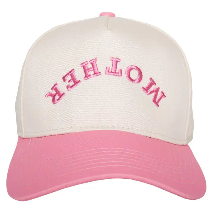 MOTHER UPSIDE DOWN TWO TONED VINTAGE HAT - PINK/TAN
