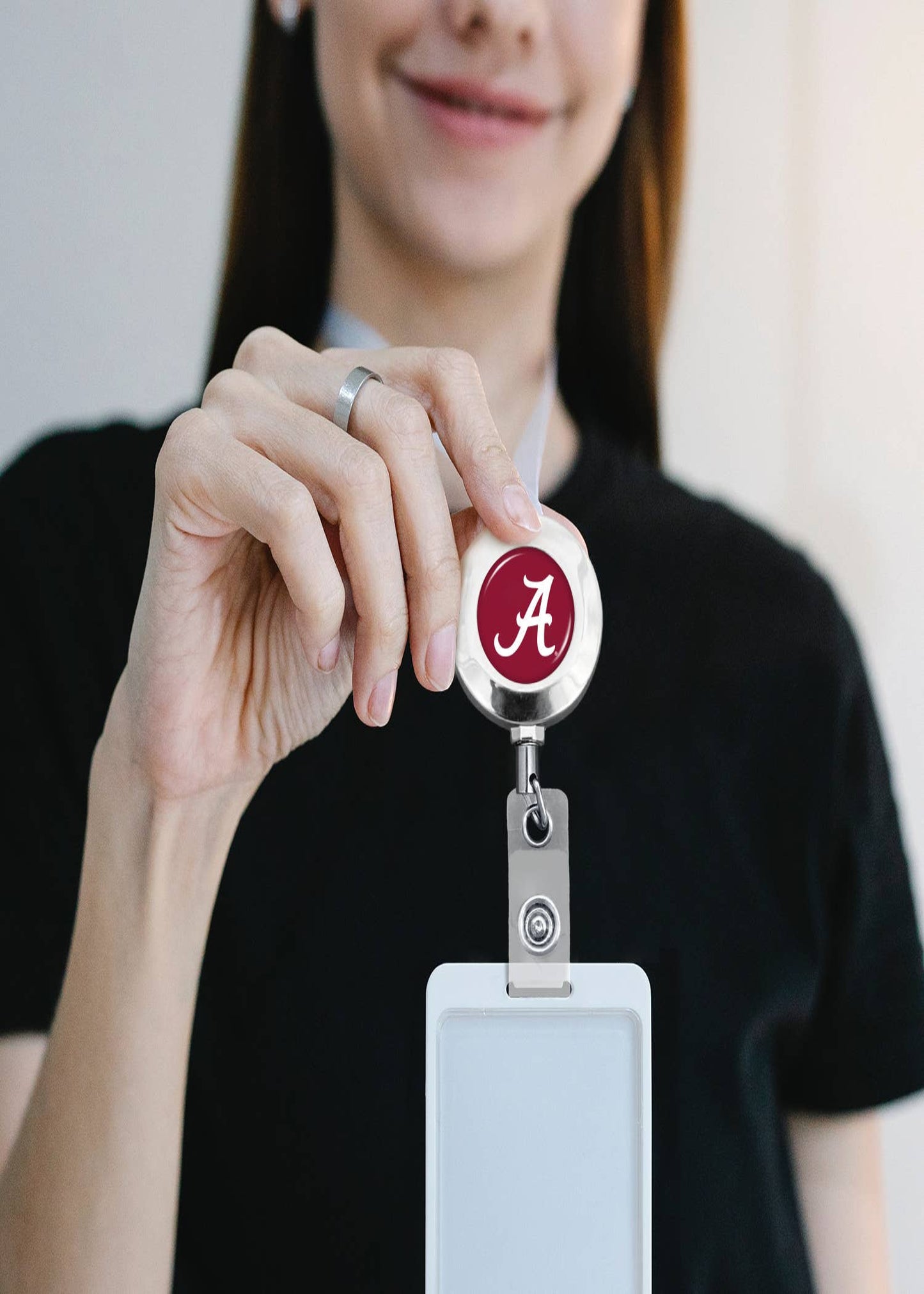Alabama Crimson Tide Round Badge Reel (Belt Clip)
