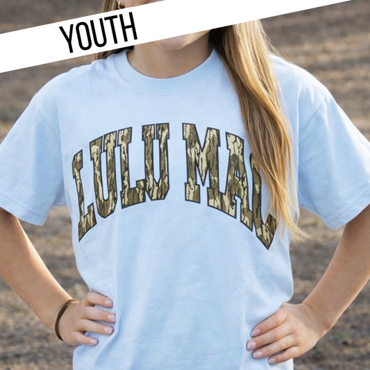 Mossy Oak Bottomland Chambray Youth Comfort Colors Mossy Oak Tee