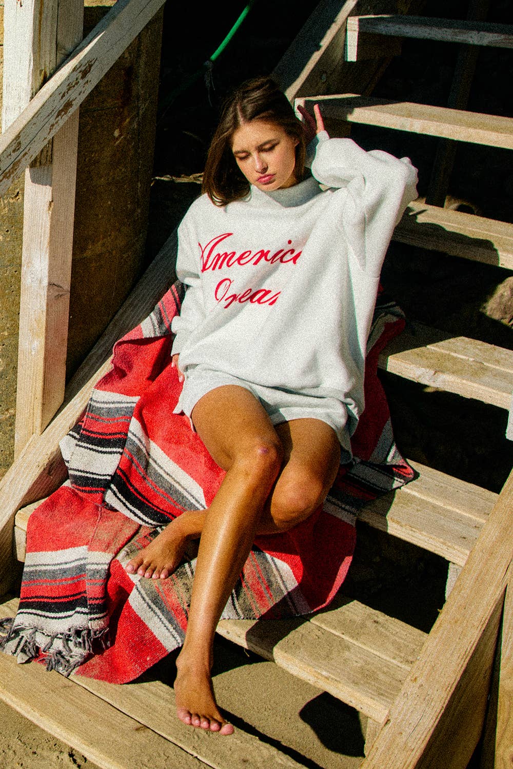 GOD'S COUNTRY Reversible Mock-neck Sweatshirt