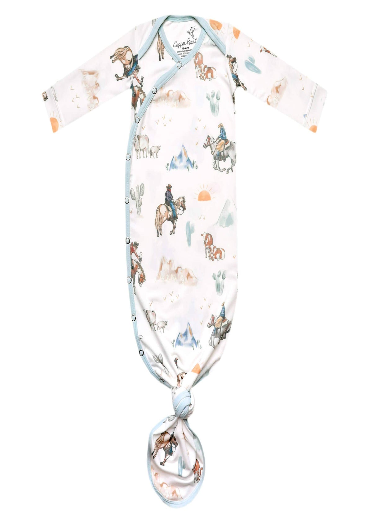 Newborn Knotted Gown - Boone