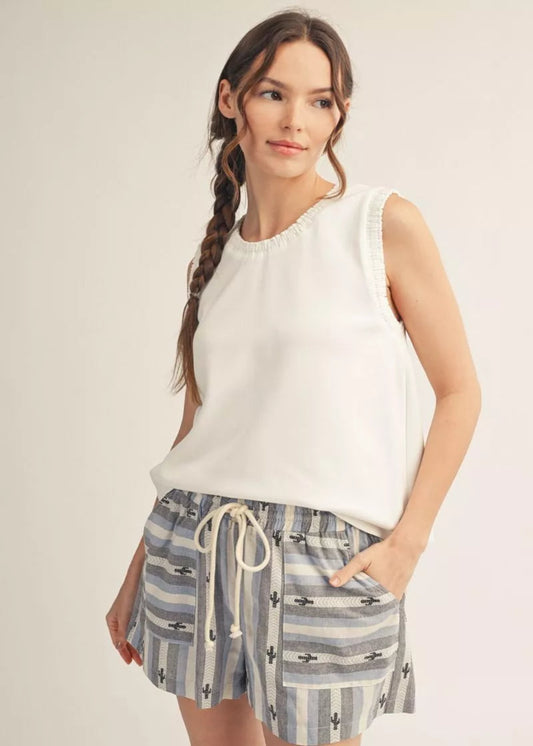 CALLIE TOP - OFF WHITE