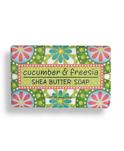 GIFT SET GARDEN CUCUMBER FREESIA - 2OZ LOTION 2 OZ WRAP SOAP