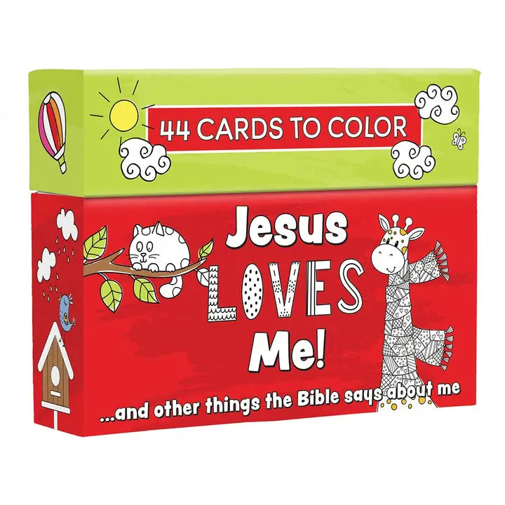 JESUS LOVESME COLORING CARDS
