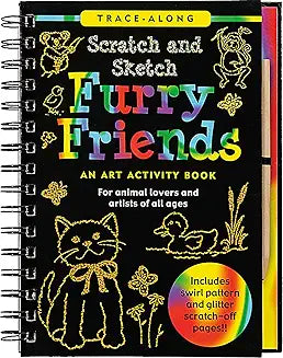Scratch and Sketch Furry Friends: An Art Activity Book for Animal Lovers and Artists