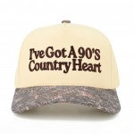90'S HEART HAT - BROWN/CAMO