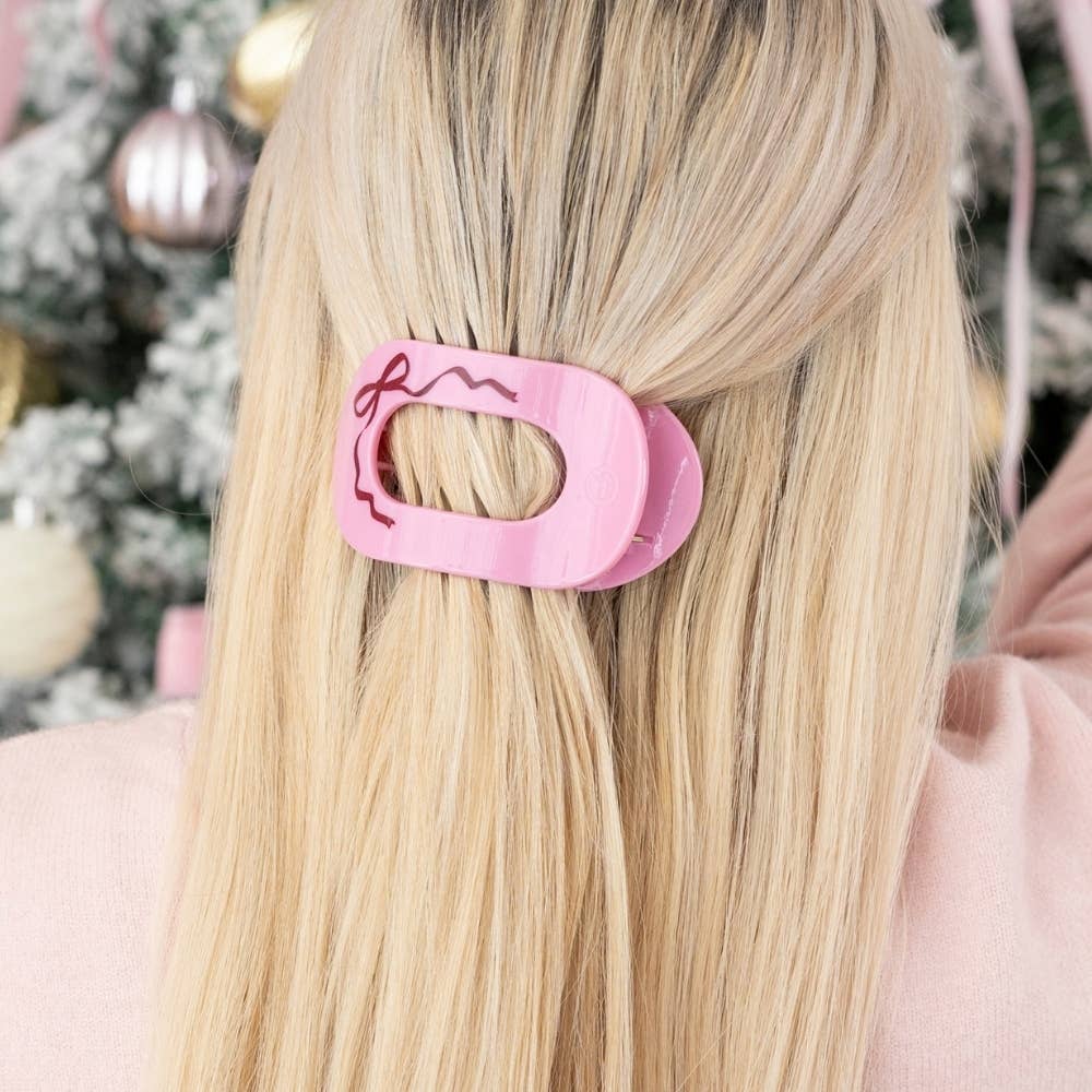 Just Add a Bow | Medium | Flat Round Hair Clip