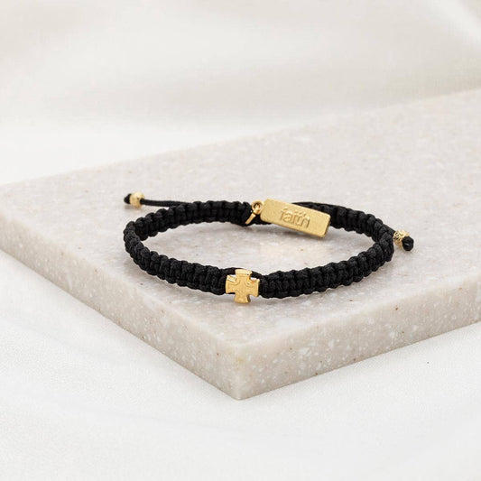 Wonderfully Made Bracelet-Black/Gold