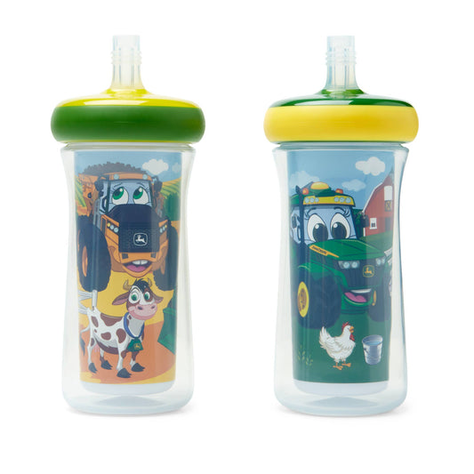 John Deere Insulated Straw 2Pk