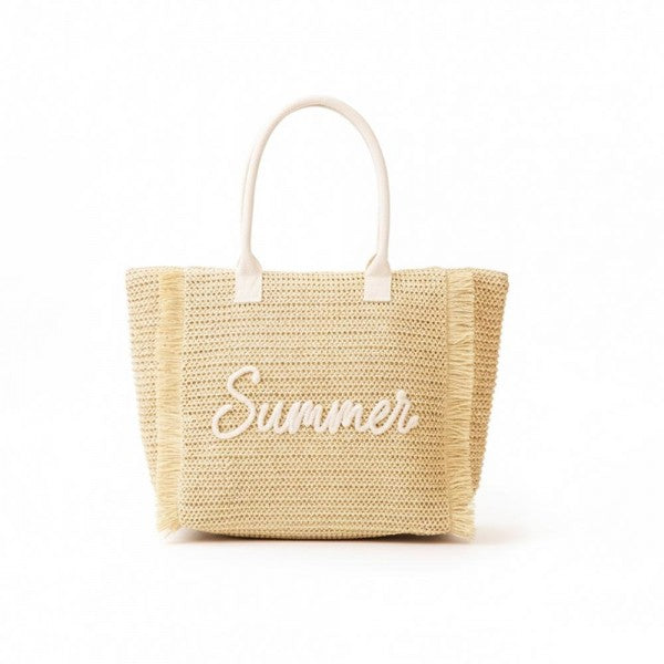 TAN SUMMER TOTE