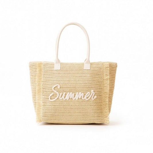 TAN SUMMER TOTE