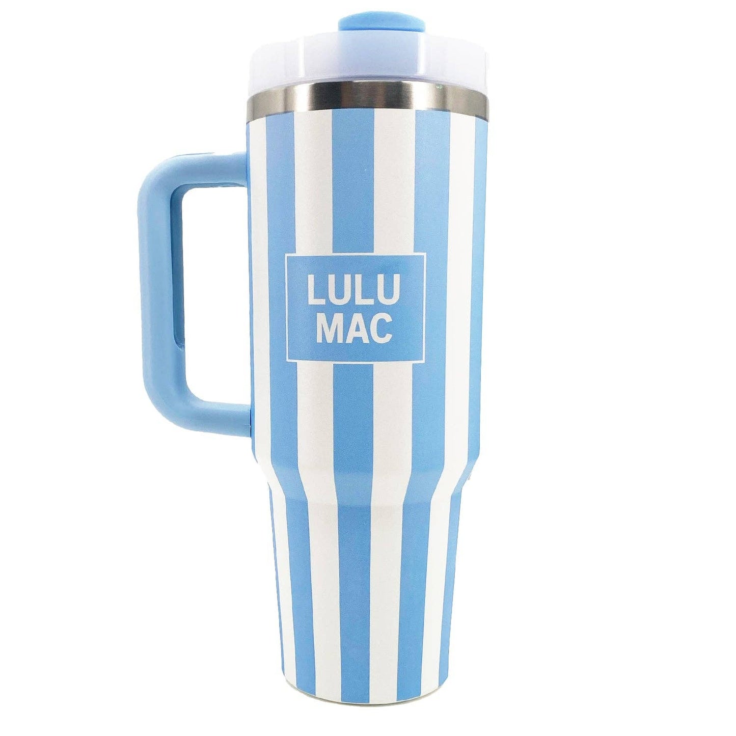 LIGHT BLUE STRIPE TUMBLER
