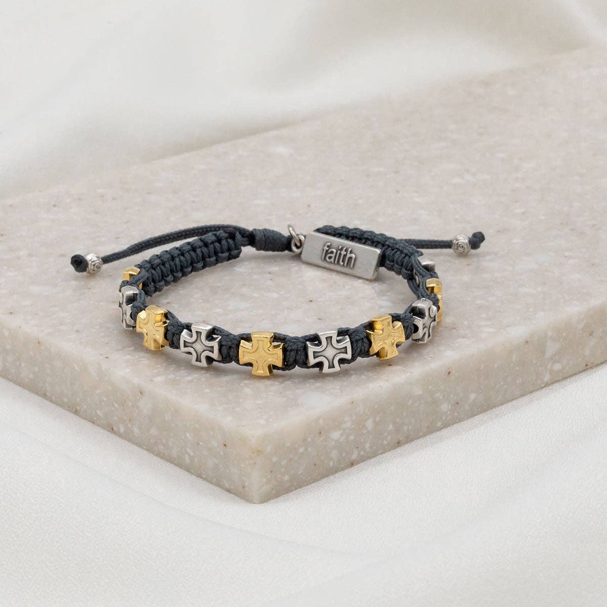 Faith Blessing Bracelet with Cross Medals