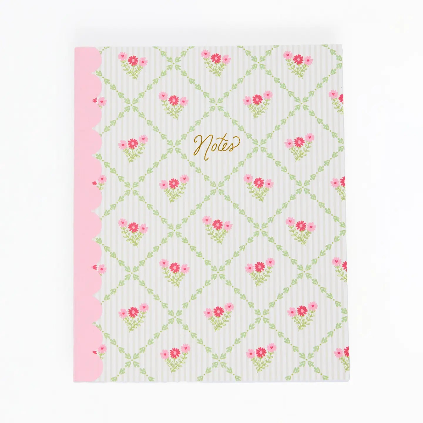SCALLOP NOTEBOOK - COTTAGE TRELLIS