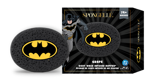 Batman Grape DC Body Wash Infused Buffer