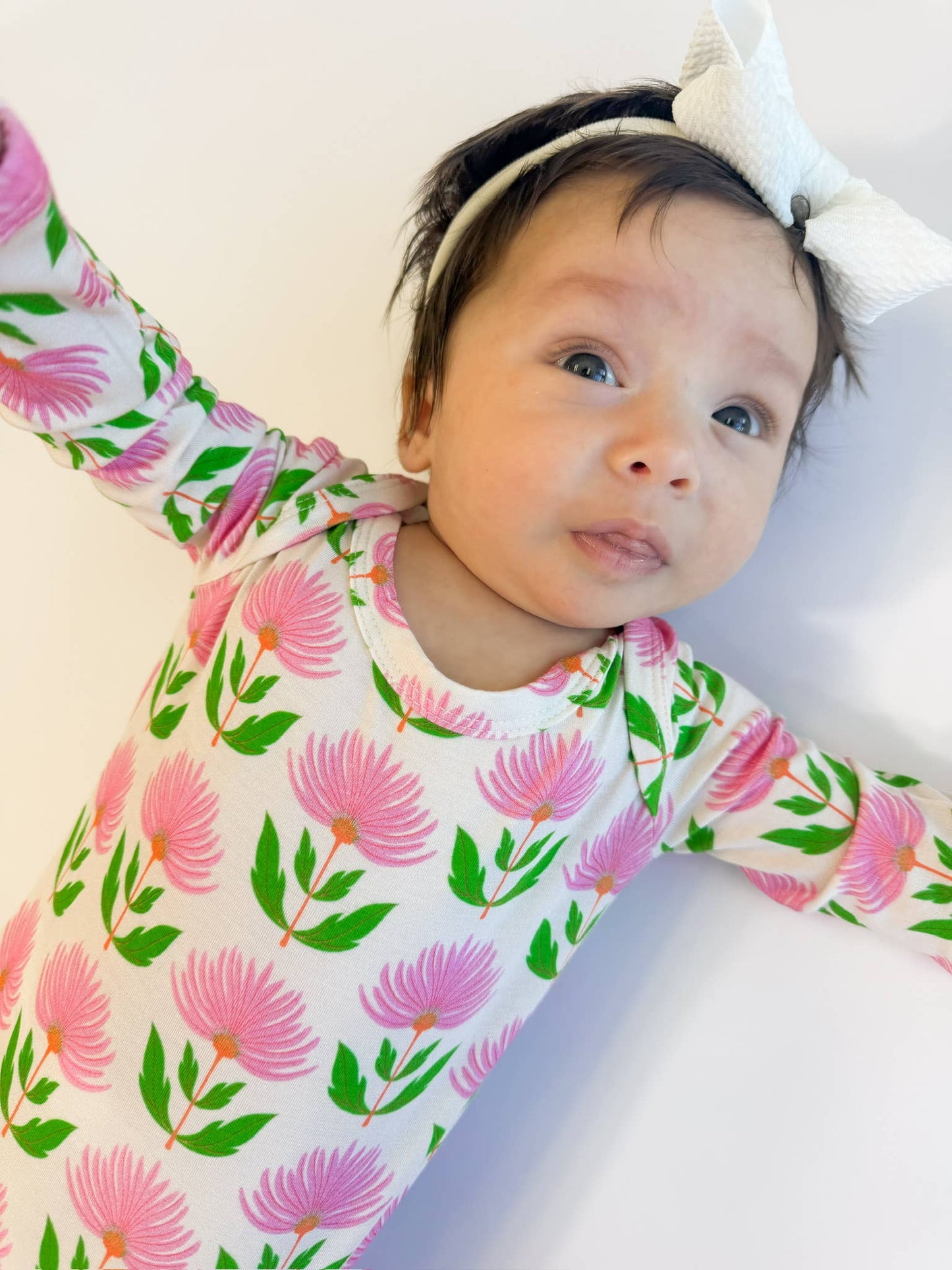 Pink Block Flower Knotted Gown (5/15 Restock)