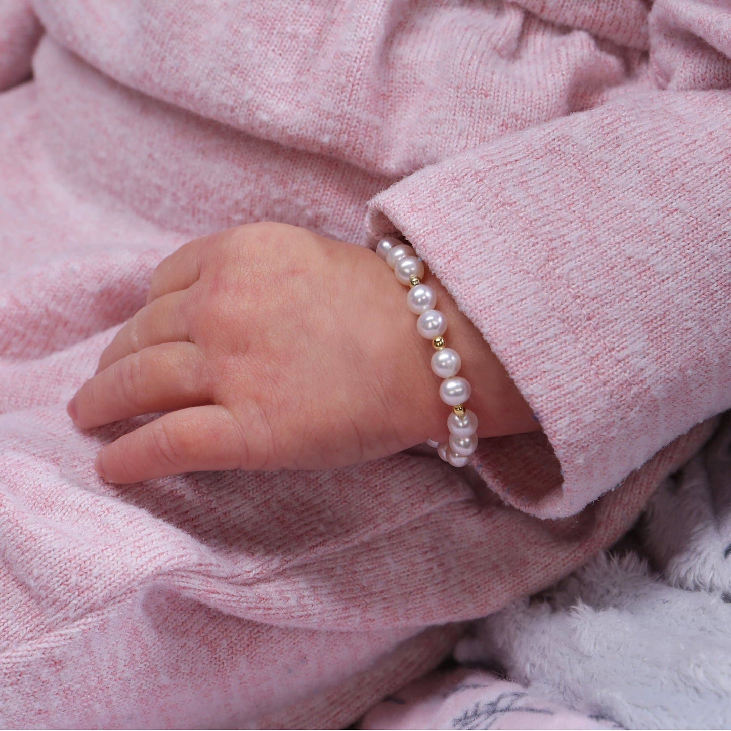 Girls 14K Gold-Plated Pearl Baby Bracelet Children's Jewelry Brynn