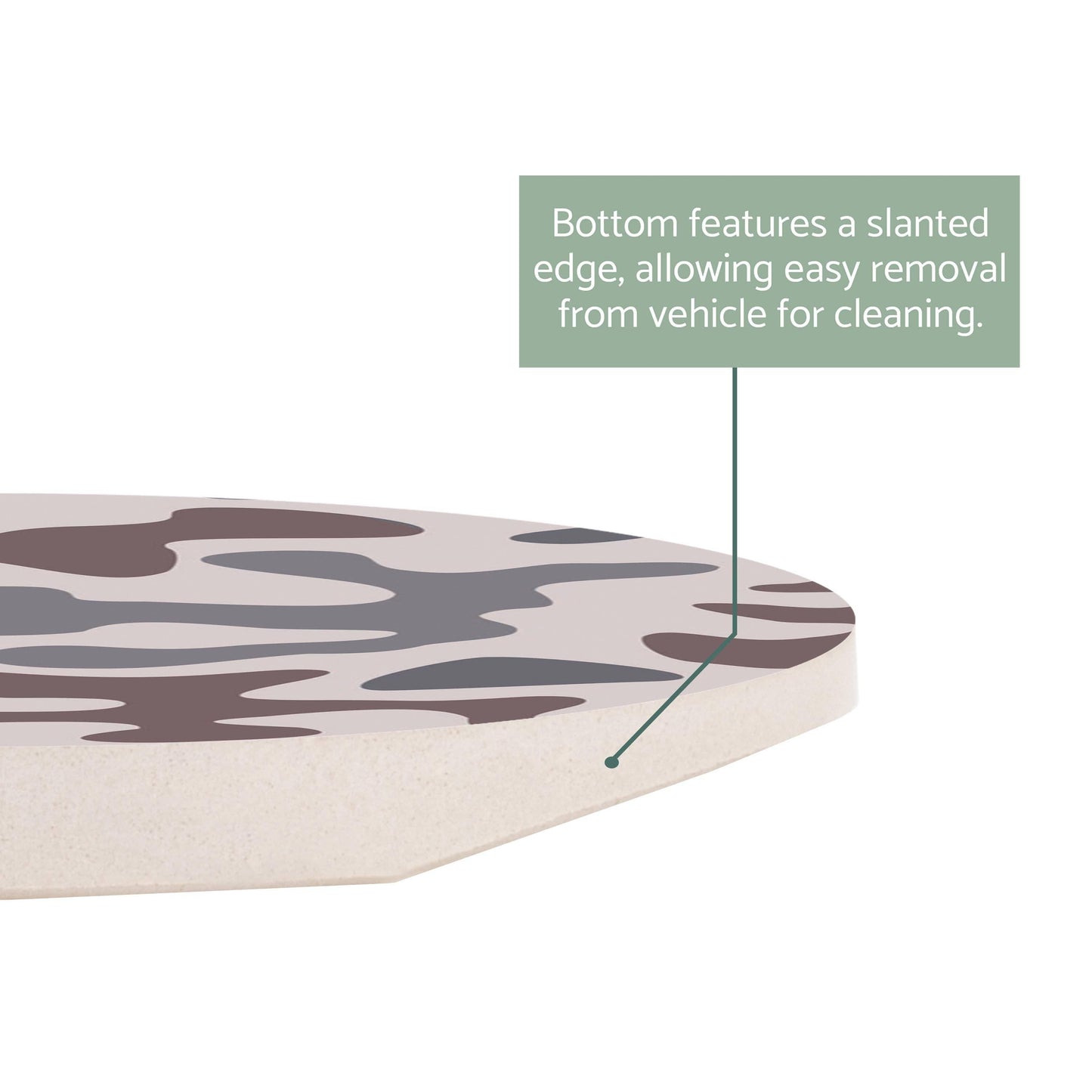 Car Coaster-Brown Camo Pattern